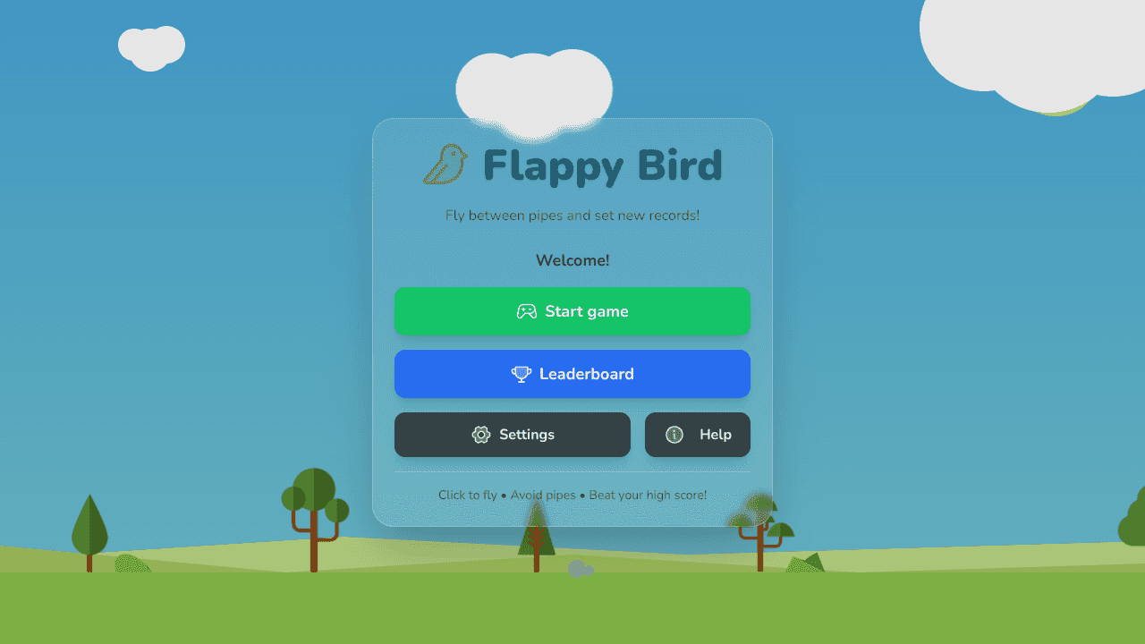 Скріншот проєкту flappy